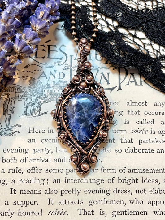 Sodalite Pendant in Copper