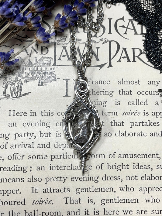 Meteorite Pendant in Stainless Steel