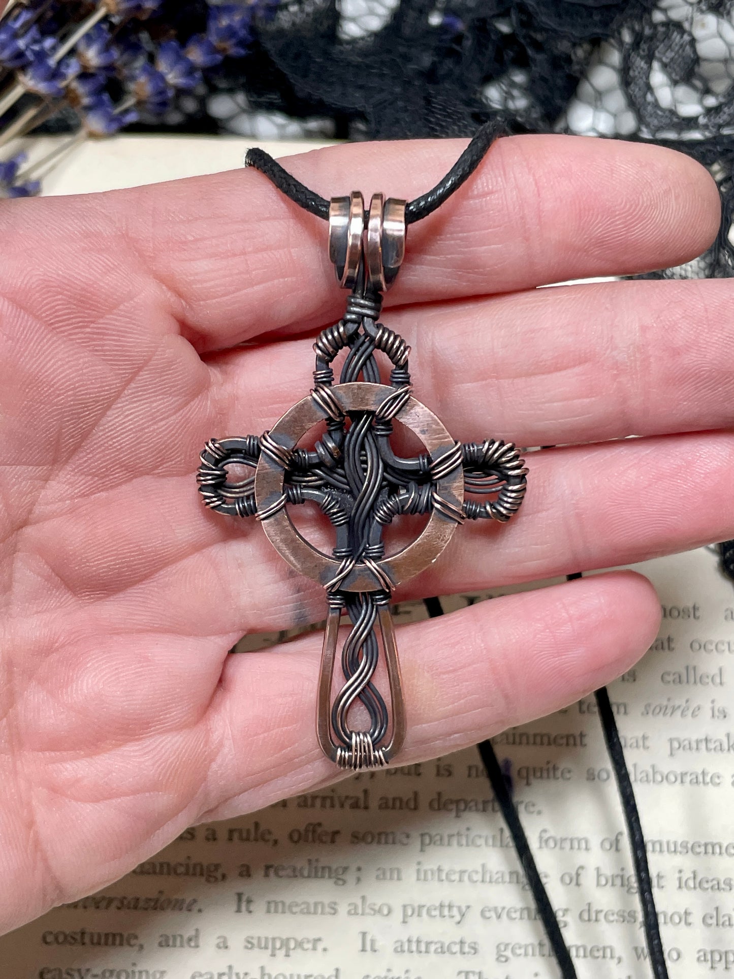Amethyst Celtic Cross Pendant