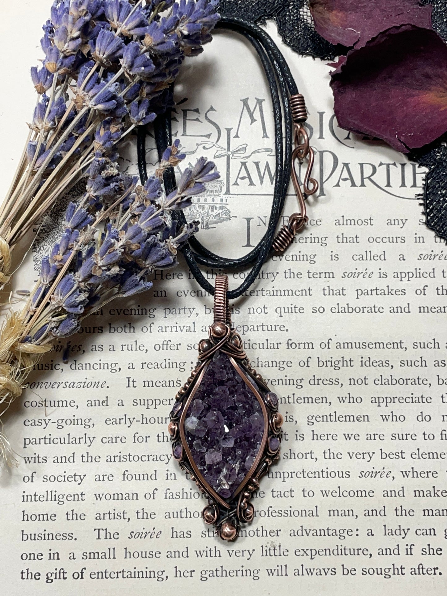 Amethyst (Thunder Bay, Ontario Amethyst Cluster) in Copper