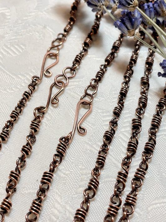 3.6 mm Pure Copper Coil Chain