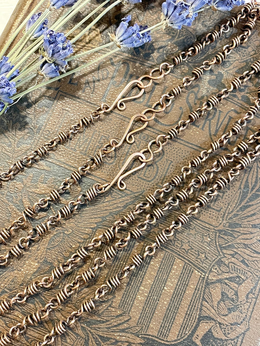 3.6 mm Pure Copper Coil Chain