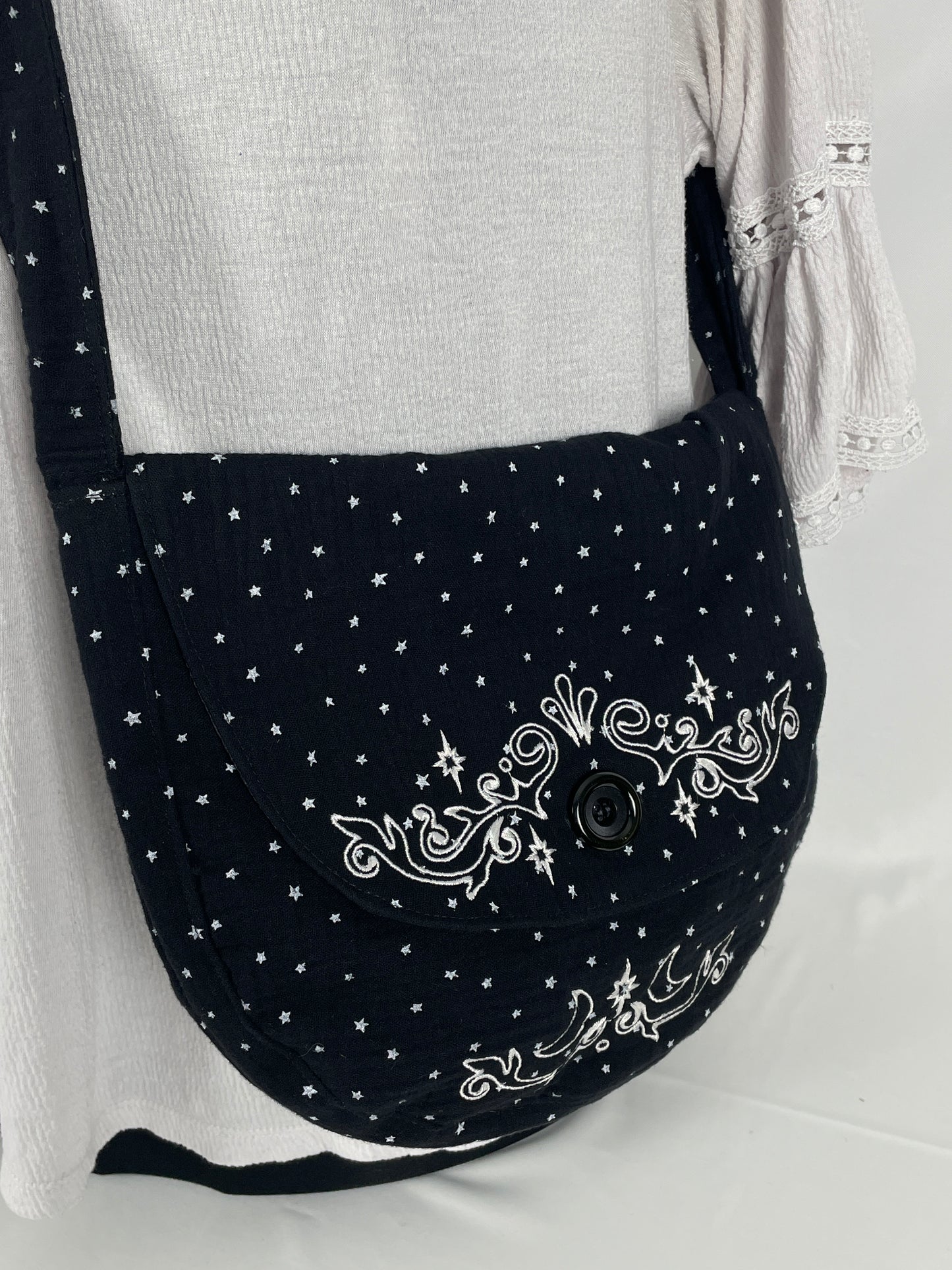 Black Spellweaver Shoulder Satchel