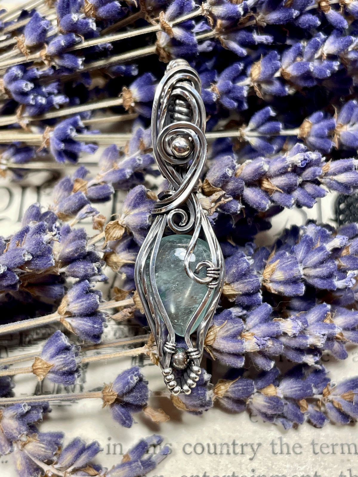 Aquamarine Pendant in Sterling Silver