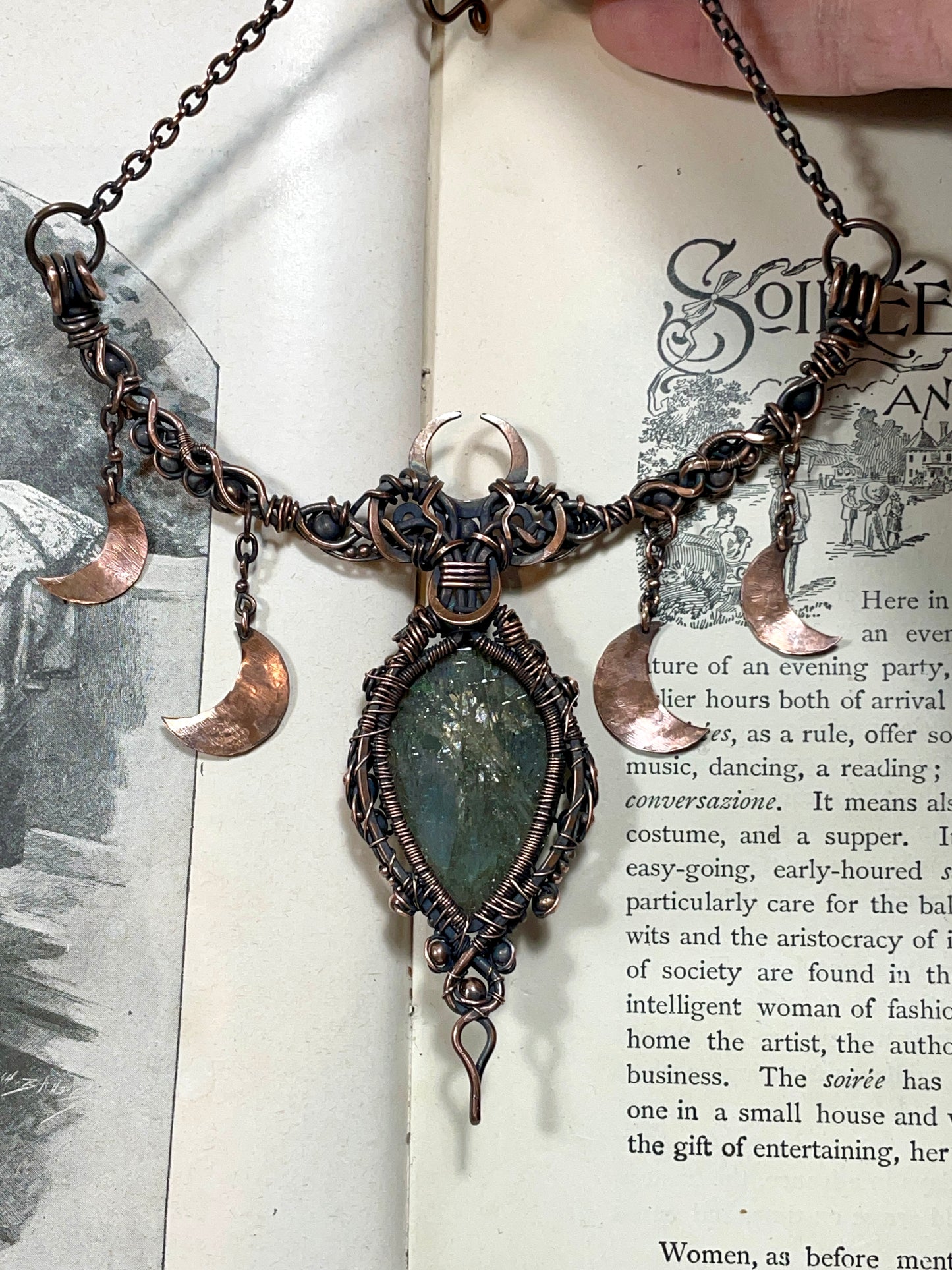 Labradorite Tree of Life Collar in Copper