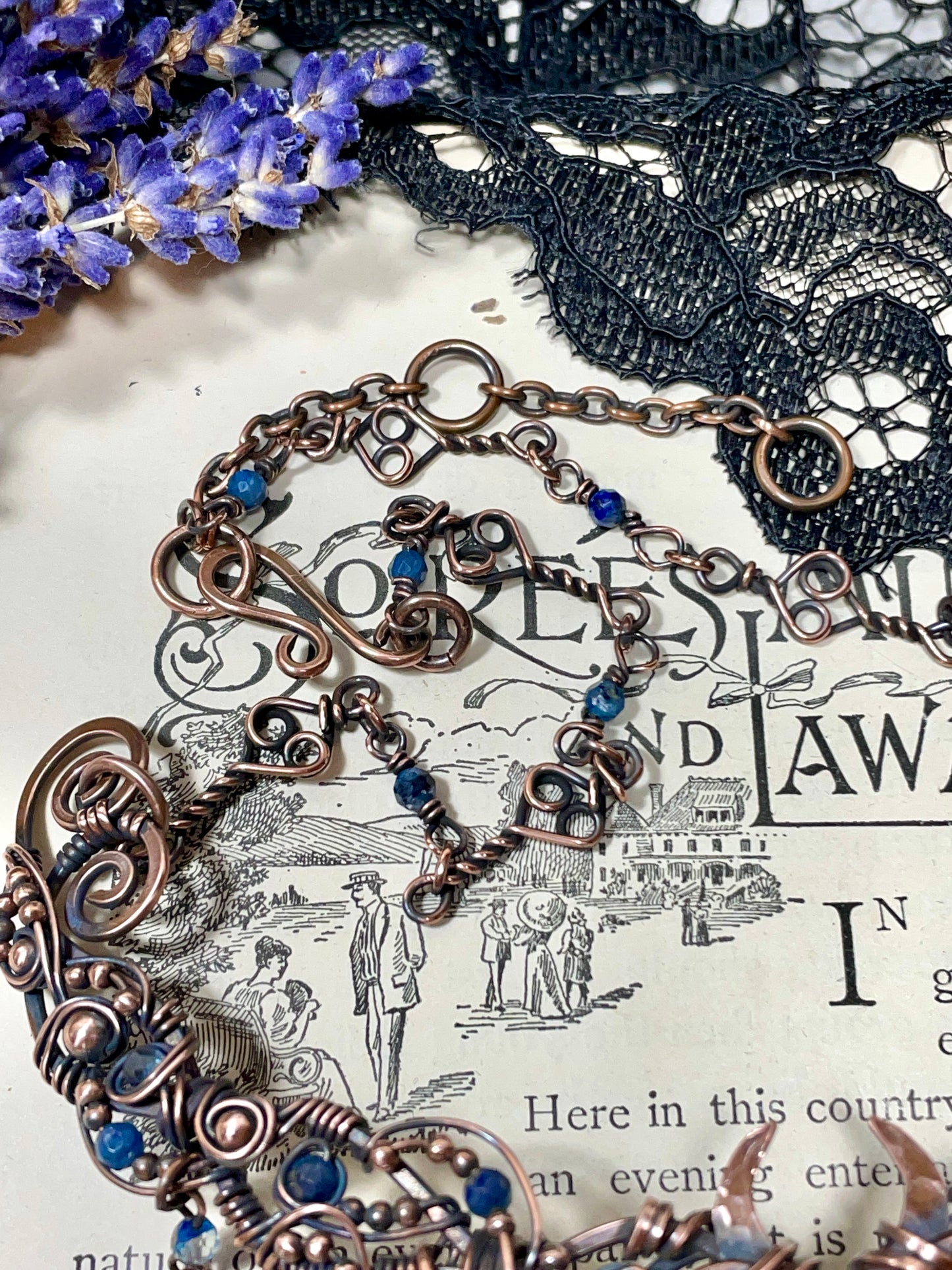 Labradorite Tree of Life Collar in Copper