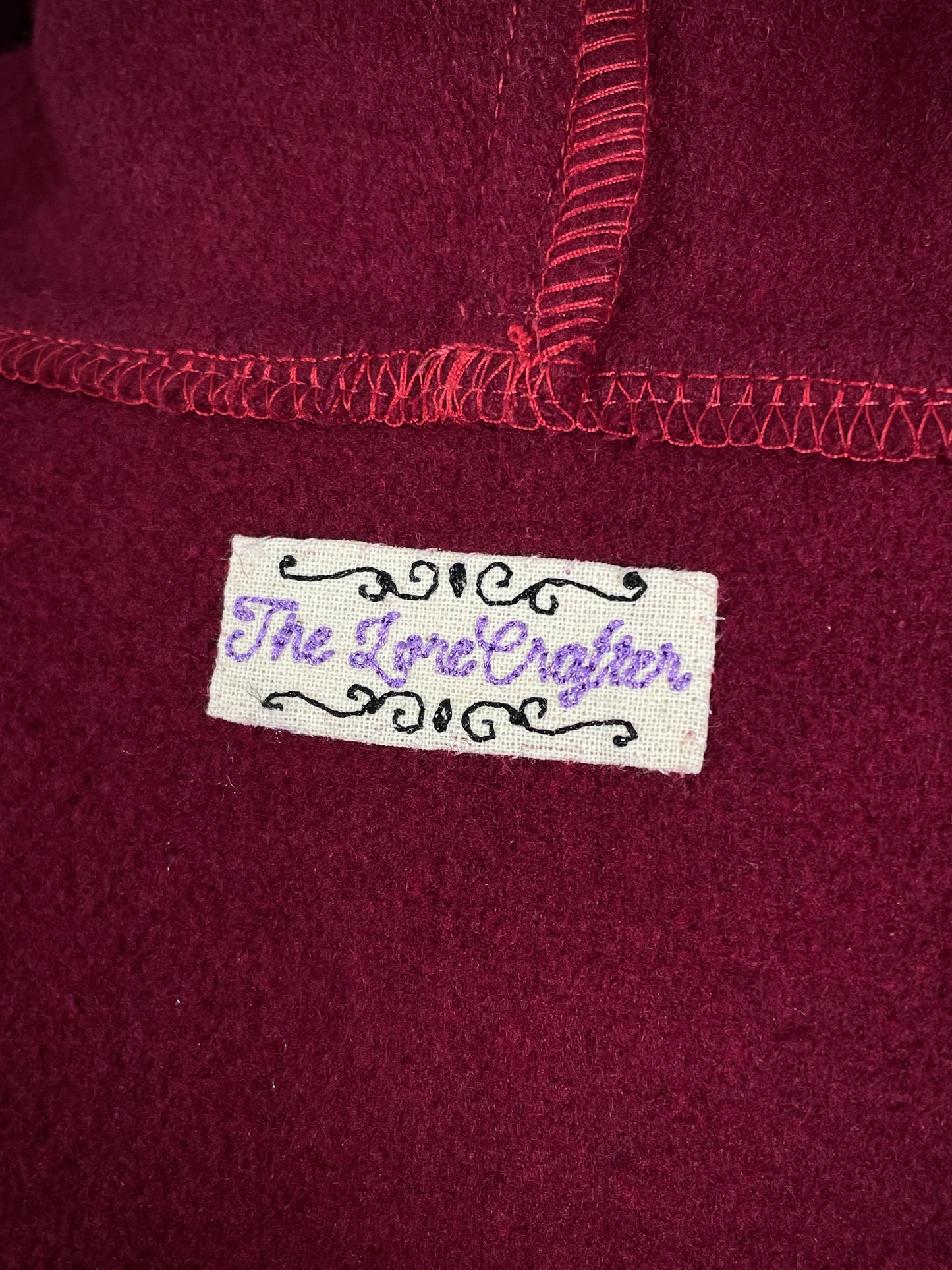 Holly King Red Wool Capelet