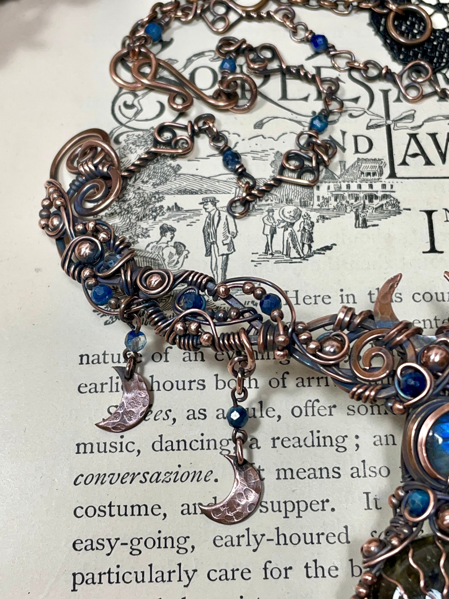 Labradorite Tree of Life Collar in Copper