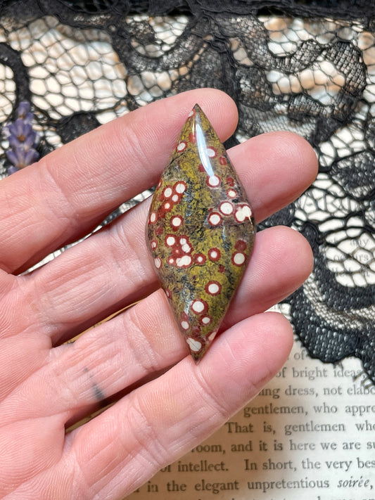 Jasper (Guadalupe Poppy Jasper) Cabochon