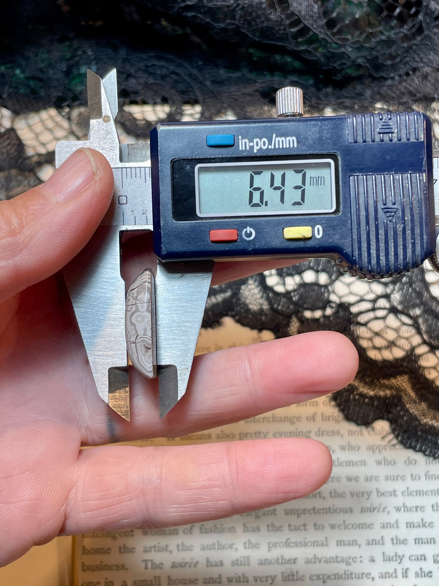 Agate (Zebra Agate) Cabochon