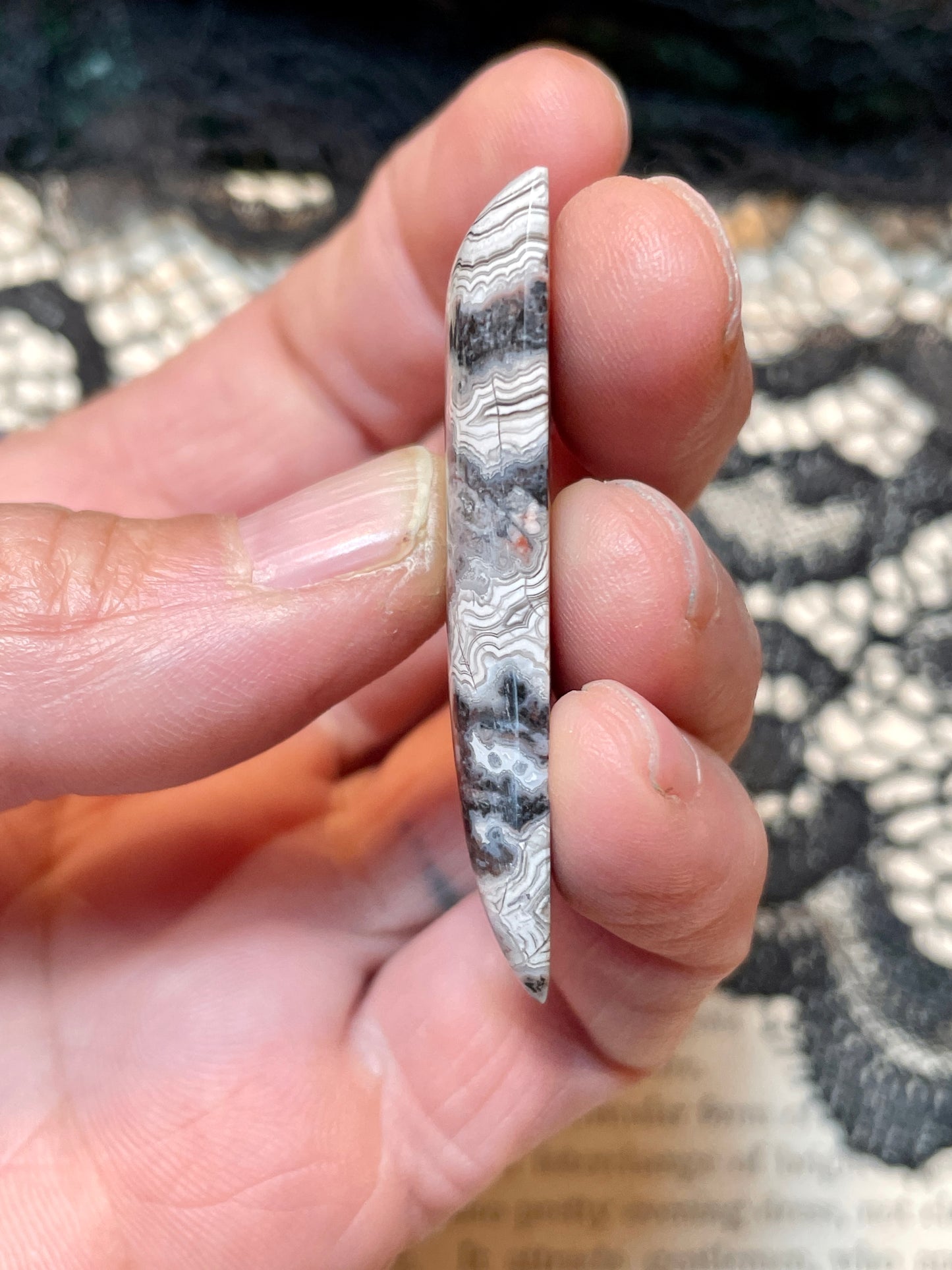 Agate (Zebra Agate) Cabochon