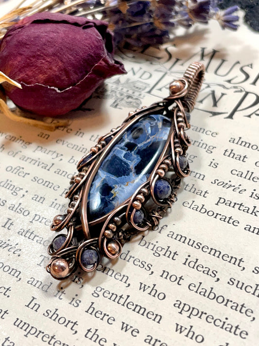Pietersite Pendant in Copper