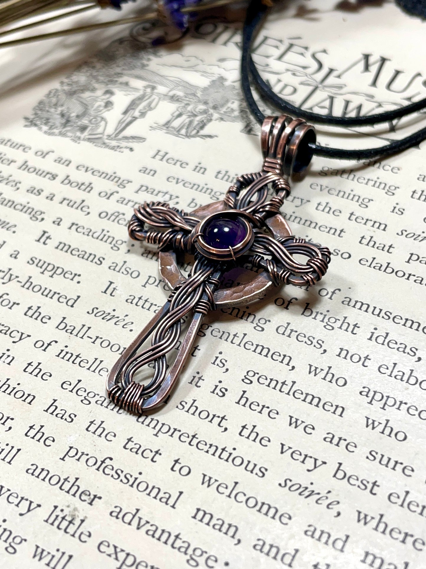 Amethyst Celtic Cross Pendant
