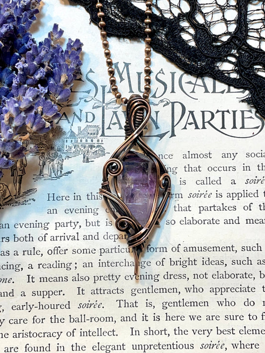 Amethyst (Shangaan Amethyst Crystal Point) in Copper