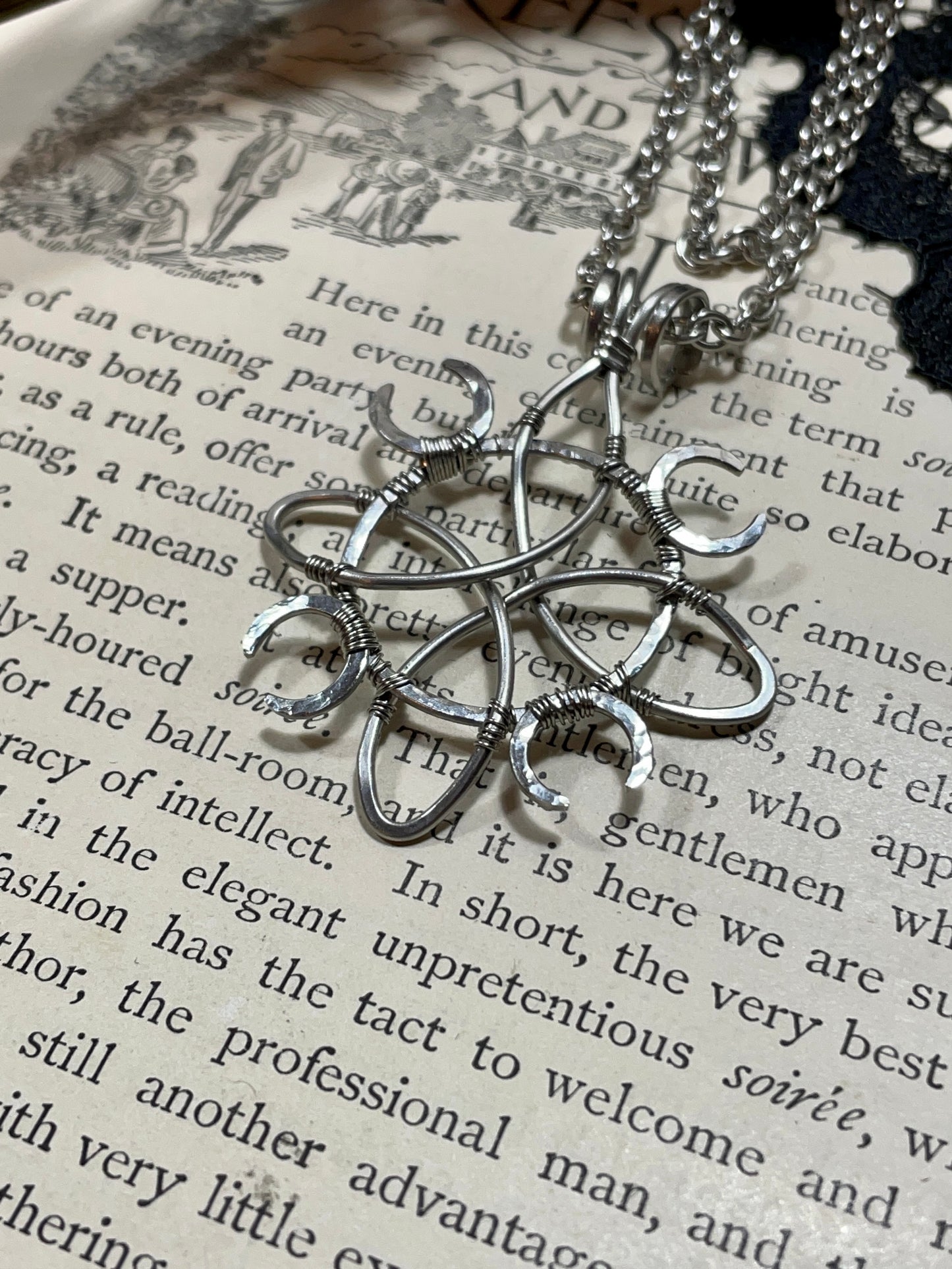 Witches Knot Pendant in Stainless Steel