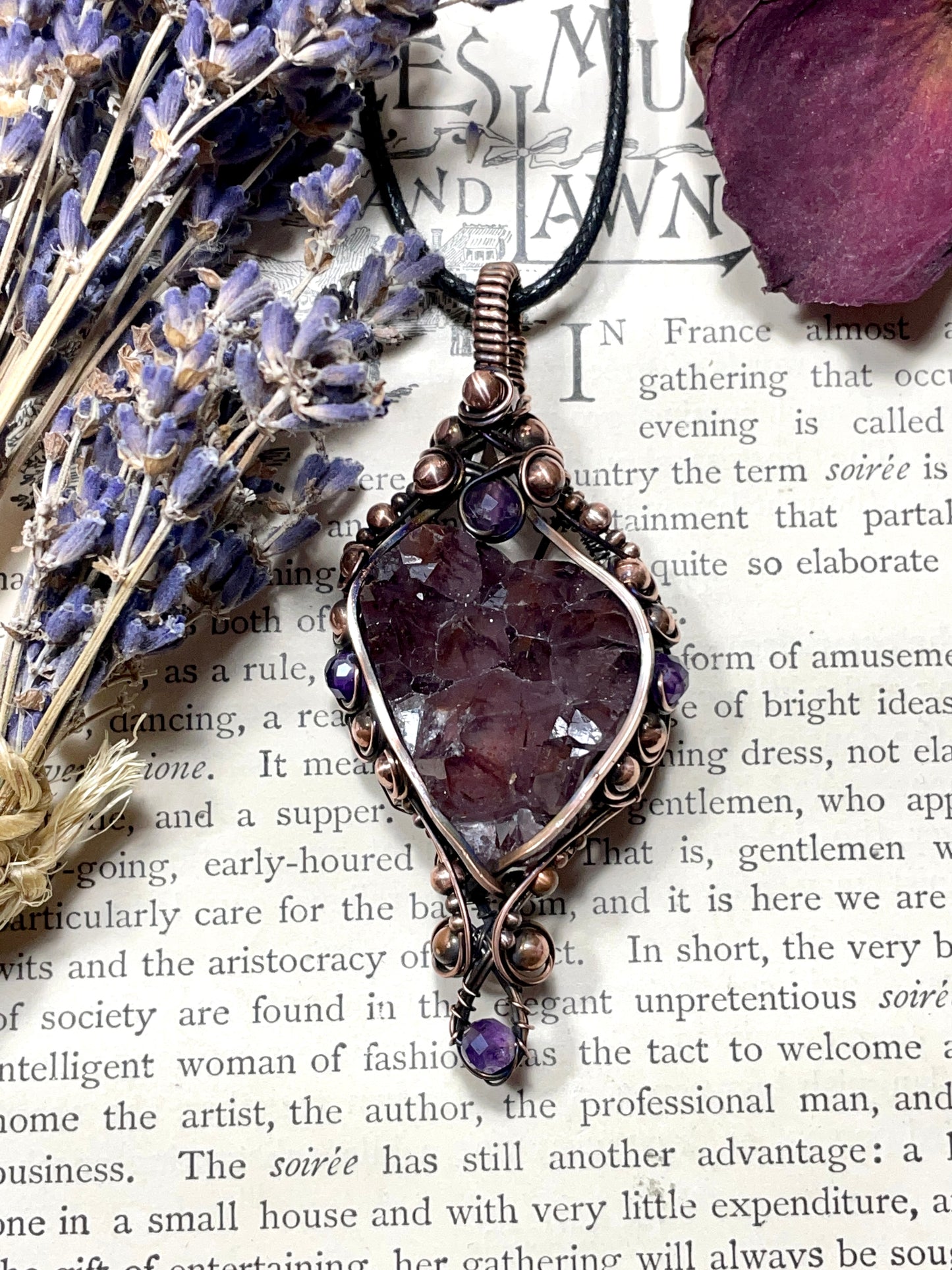 Amethyst (Thunder Bay, Ontario Amethyst Cluster) in Copper