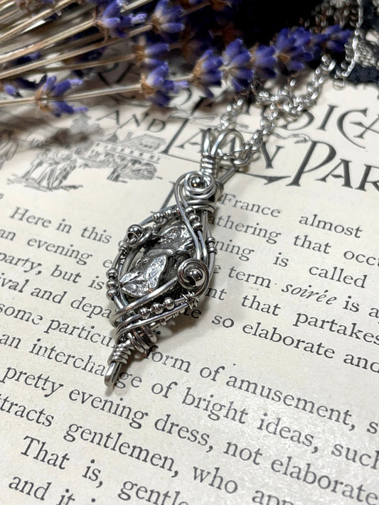 Meteorite Pendant in Stainless Steel