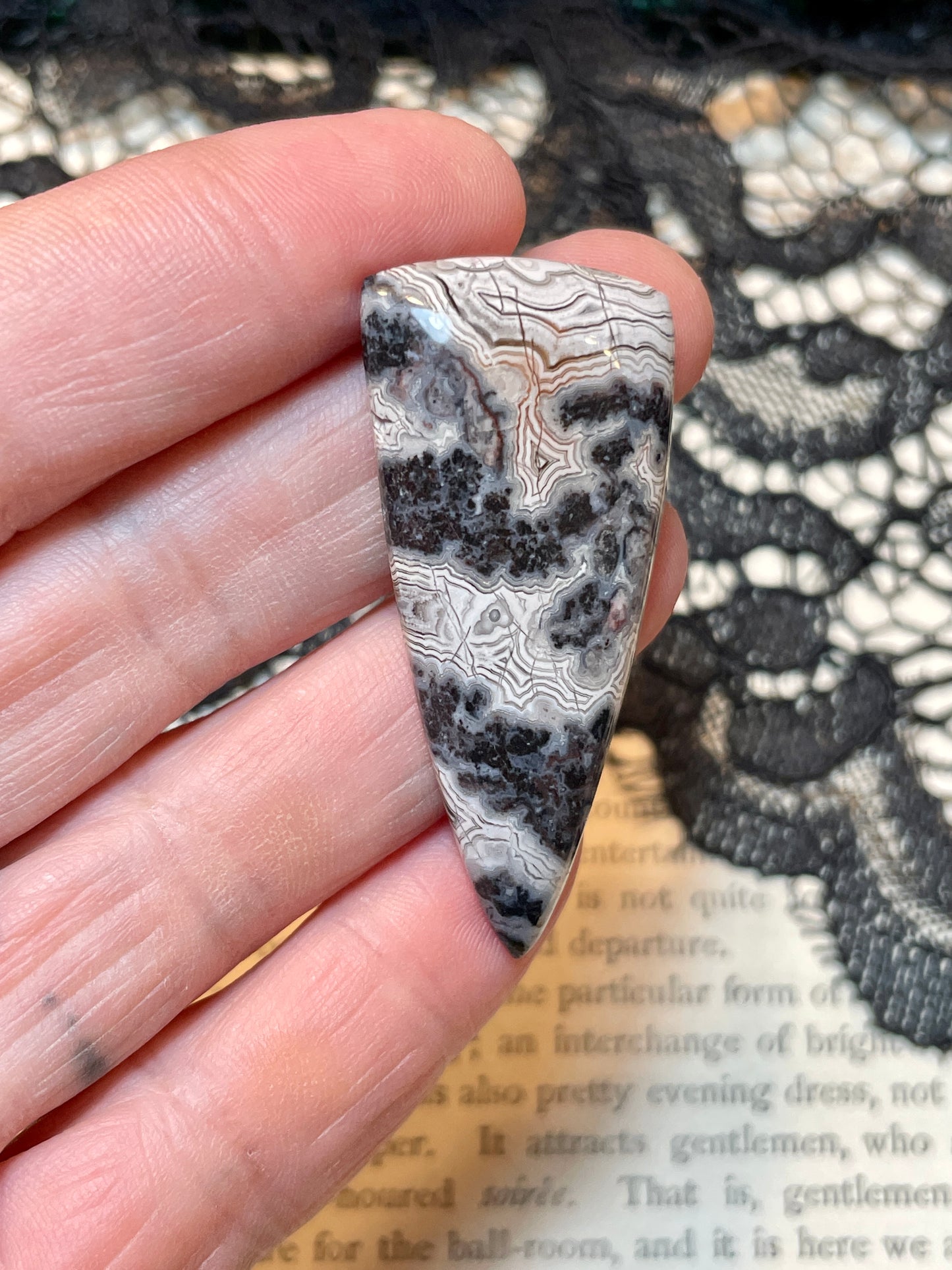 Agate (Zebra Agate) Cabochon