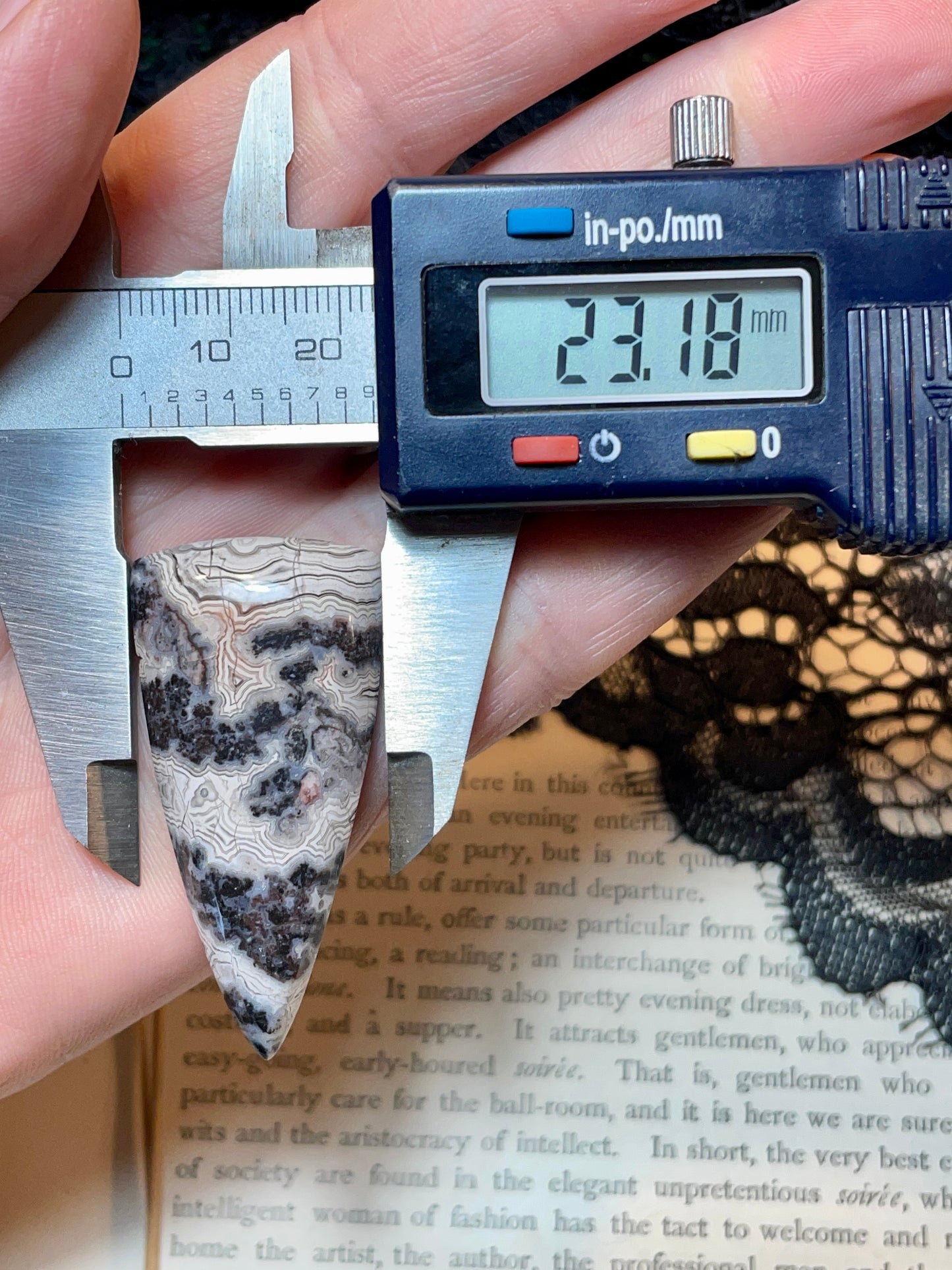 Agate (Zebra Agate) Cabochon