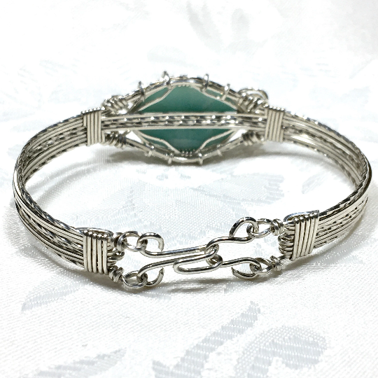 Amazonite Bracelet in Sterling Silver