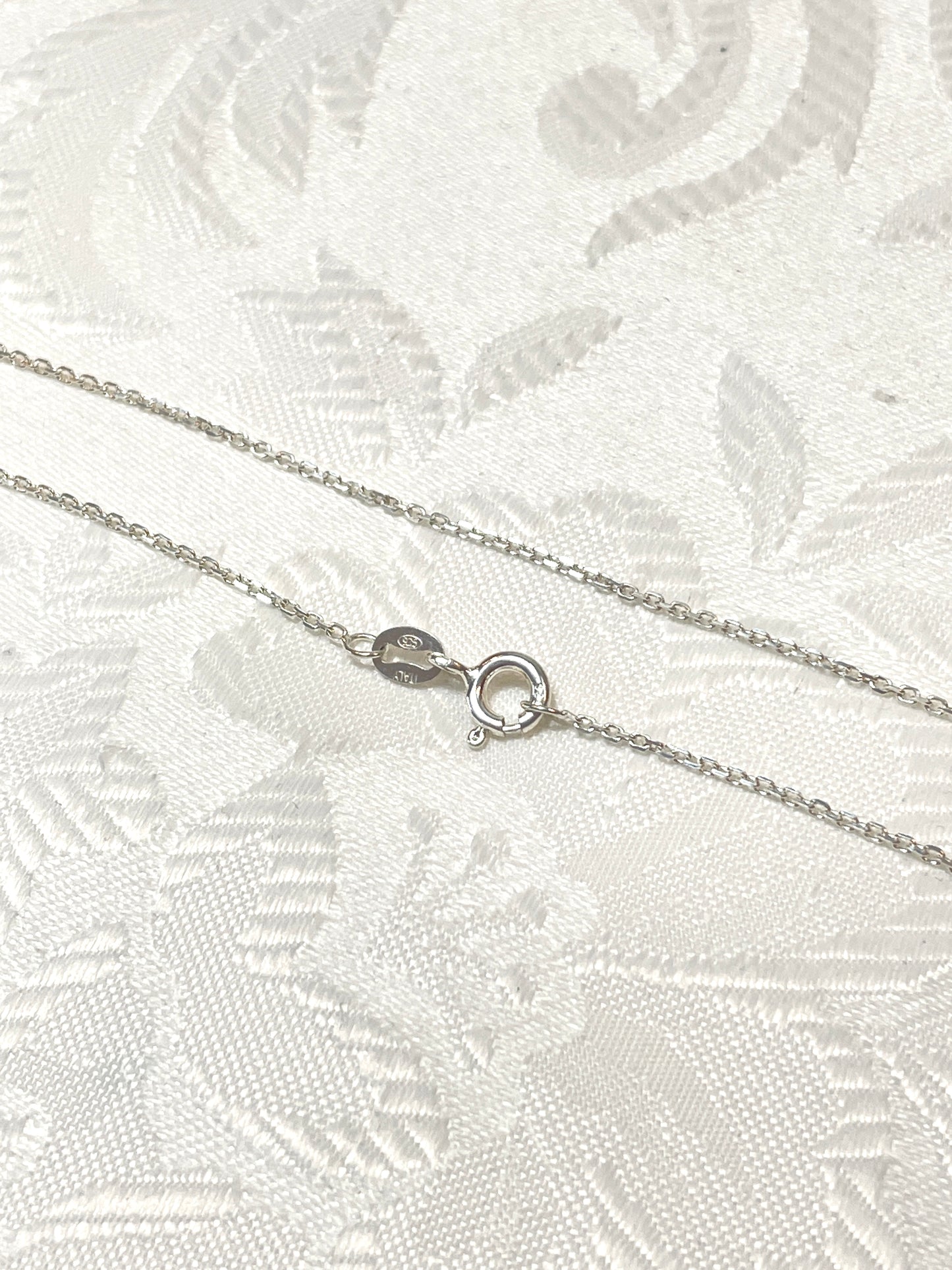 18” 1.2 mm Sterling Silver cable chain